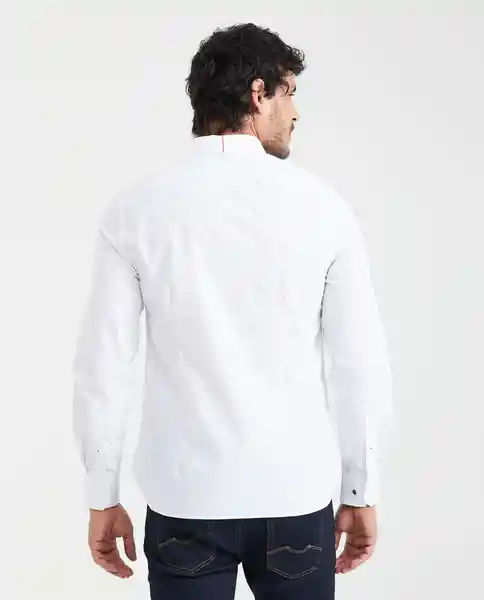 Camisa Premium Mini Print Blanco 0 Claro Talla XL Chevignon