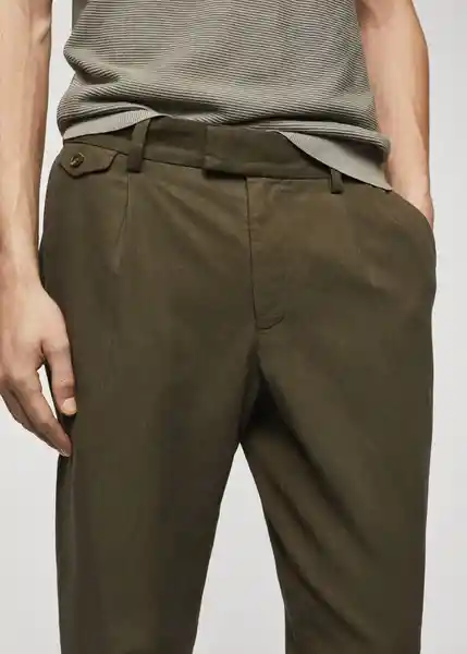 Pantalón Delave Caza Talla 44 Hombre Mango