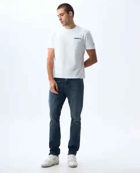 Camiseta Hombre Blanco Talla M 841G023_BLA114001 Americanino
