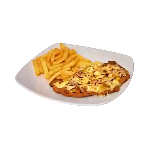 Chuleta Gratinada Maduro Tocineta
