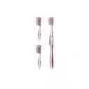 Cepillo Dental Con Cabeza Reemplazable 1 Mango 3 Cabezas Miniso