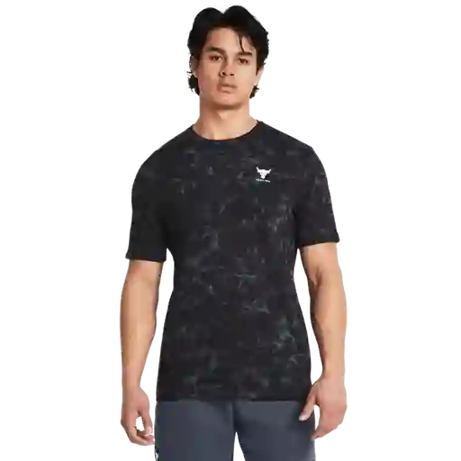 Under Armour Camiseta Aop Graphic Hombre Negro Talla LG