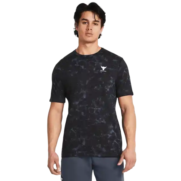 Under Armour Camiseta Aop Graphic Hombre Negro Talla LG