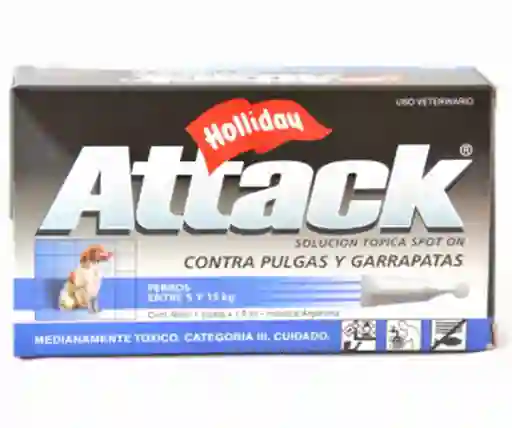 Attack Antipulgas Para Perro >5 - 15 Kg 1 Pipeta\t