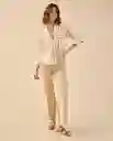 Pantalón Beige Albarizo Medio Talla 8 632G002 Esprit
