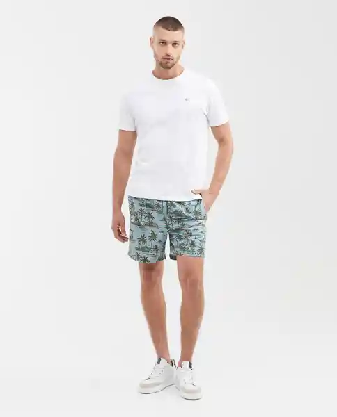 Short Palms Swimwear Azul Talla XL Masculino Chevignon