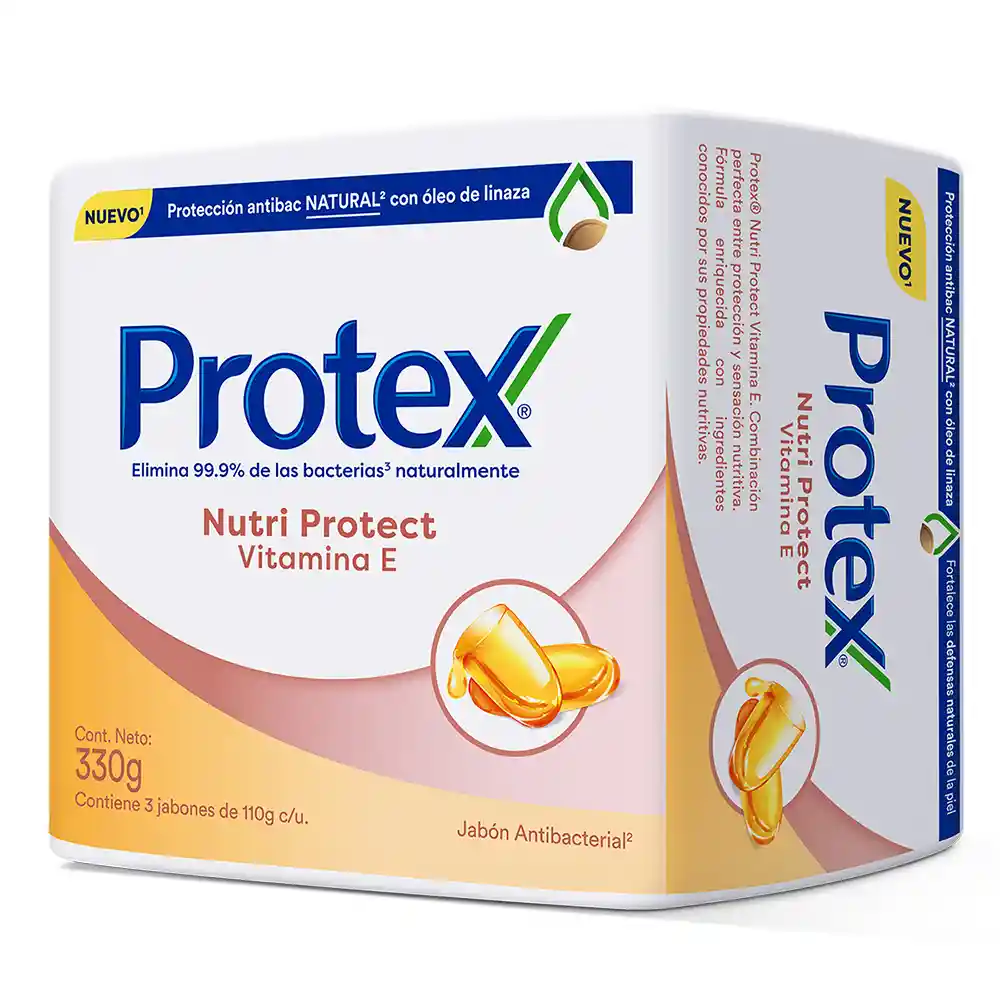 Jabón Protex Vitamina E 110g x 3 und