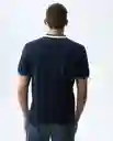 Camiseta Hombre Azul Talla L 801G001_AZU194024 Americanino