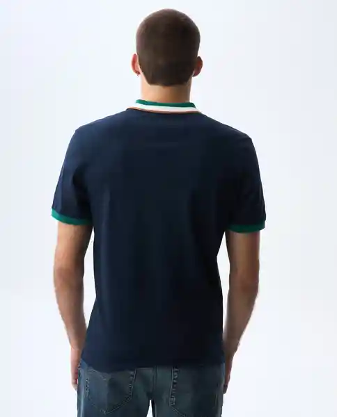 Camiseta Hombre Azul Talla L 801G001_AZU194024 Americanino