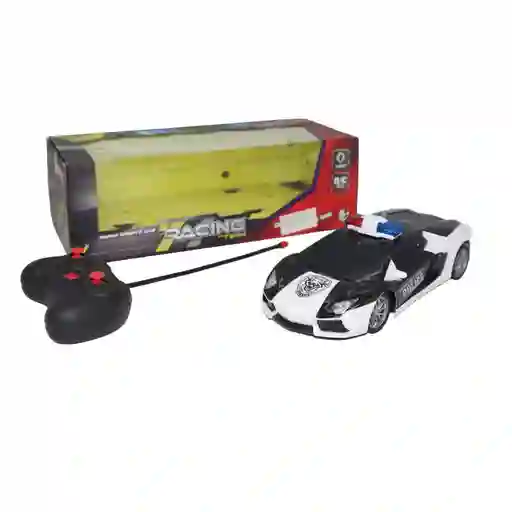 Racing Carro Policia Radio Control Pilas