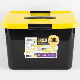 Great Plastic Caja Organizadora Bricho Negro 30 Lt 4271