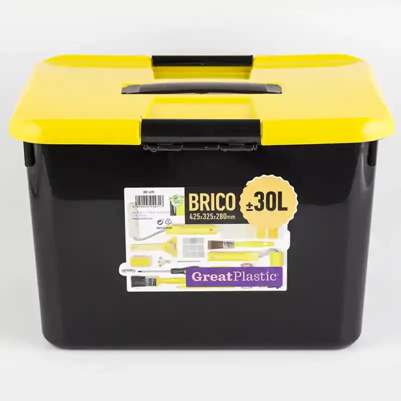 Great Plastic Caja Organizadora Bricho Negro 30 Lt 4271