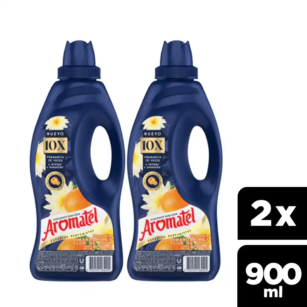 Suavizante Aromatel Mandarina 10x más Fragancia OFERTAX2  X900ML