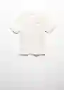 Camiseta Wander Off White Talla 19 Teen Niños Mango