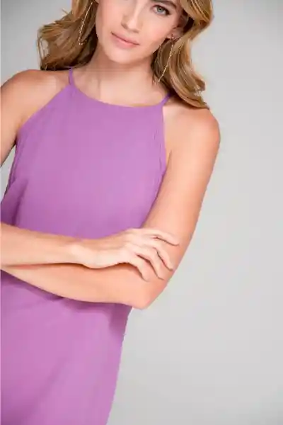 Vestido Prana Color Morado Oscuro Talla XS Ragged