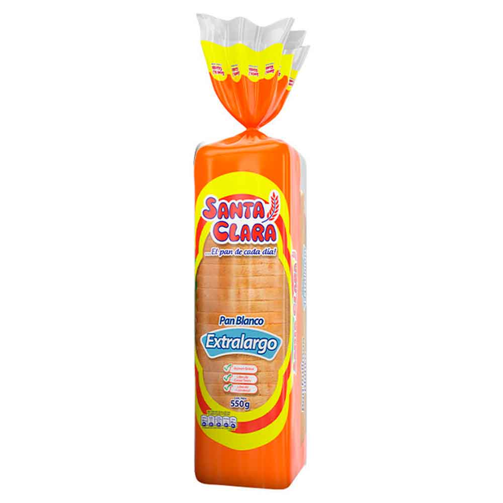 Santa Clara Pan Blanco Súper Extra Largo 650 g