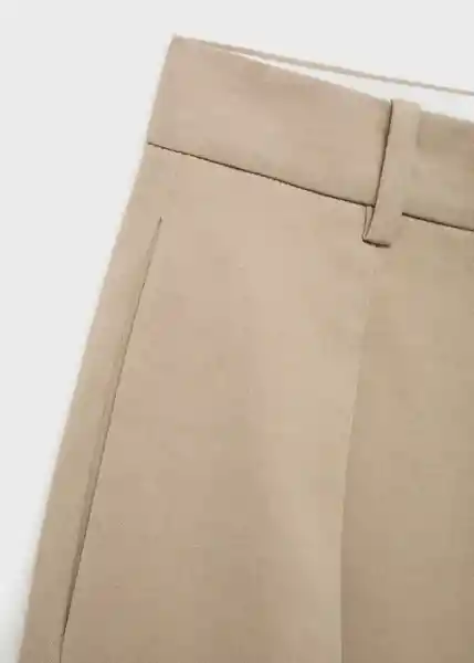 Pantalón Olivia Topo Talla 36 Mujer Mango