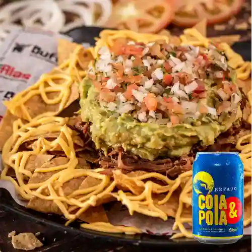 Combo Nachos con Carne + Cola & Pola 330 ml