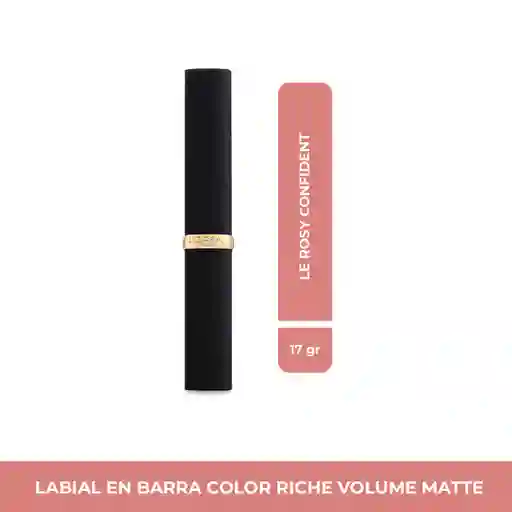 Labial L’Oréal Paris Colour Riche Volume Matte Le Rosy Confident  1.8 gr