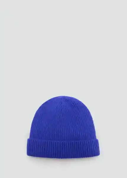 Gorro Onix Azul Mujer Mango