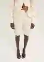 Bermuda Turnip Crudo Talla 38 Mujer Mango