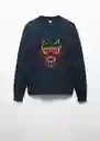 Buzo Sudadera Dragons-H Navy Talla XL Hombre Mango