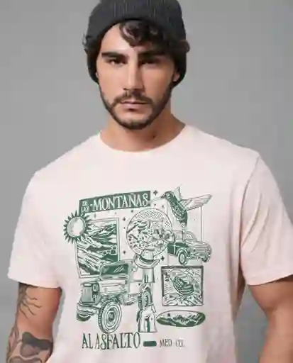 Camiseta Hombre Rosa XL 103G023_ROS141506 Rifle