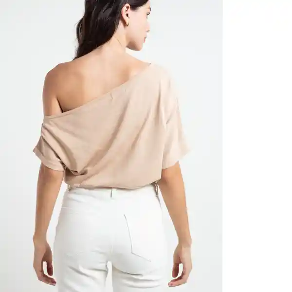  Saco Tejido Hortencia Beige Goma Medio Talla M Naf-Naf 