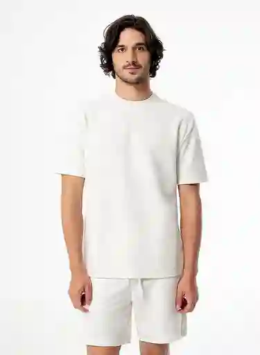 Gef Camiseta Pijama Mc Hombre Vainilla Talla L