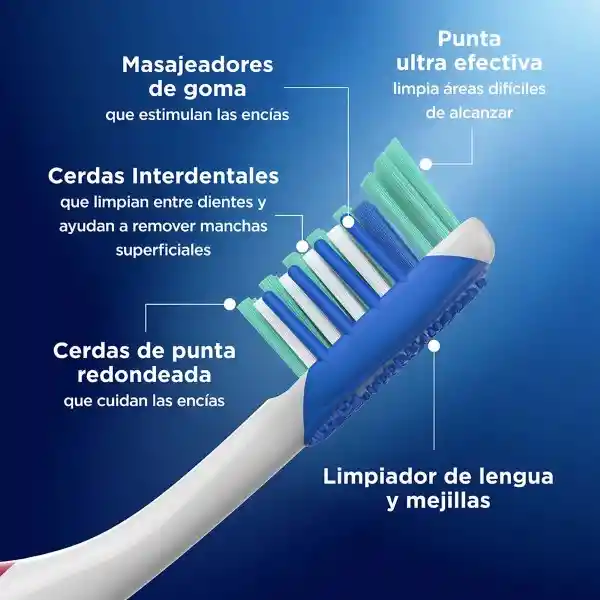 Oral-B Advanced Radiant Cepillo Dental Medio 5 Unidades