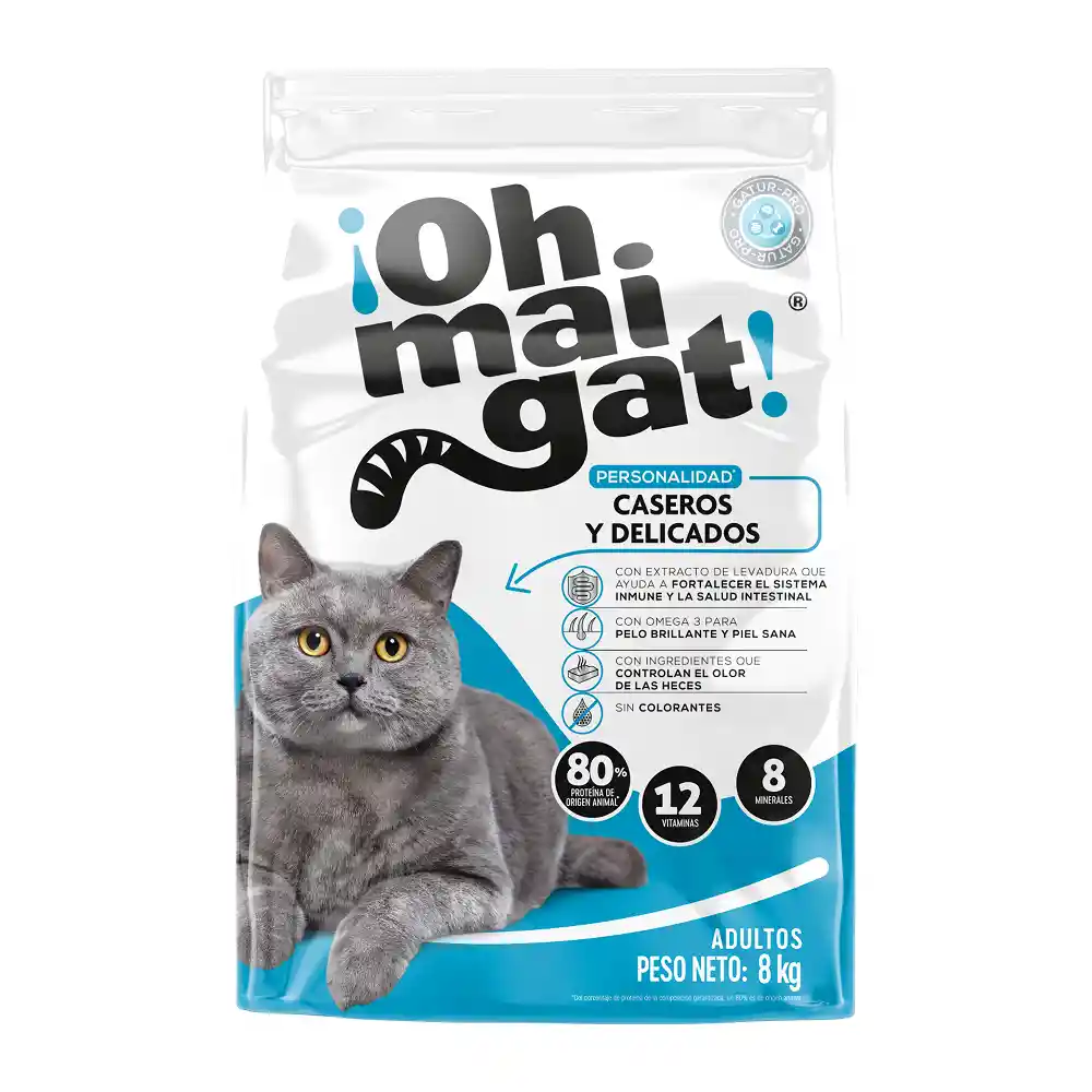 Ohmaigat Alimento para Gatos Adultos Caseros 8kg