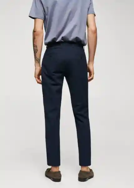 Pantalón Sarno Navy Talla 38 Hombre Mango