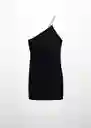 Vestido Xasil Negro Talla M Mujer Mango