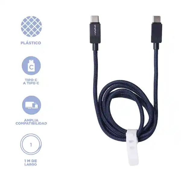 Cable de Carga Rápida Ctc Serie Life is For Fun Azul Miniso