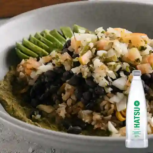 Combo Latino Bowl + Hatsu Mineral Con Gas 300 ml