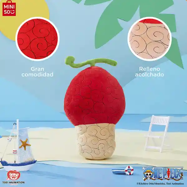 Cojín Fruta Del Diablo Hito Hito Serie One Piece Miniso