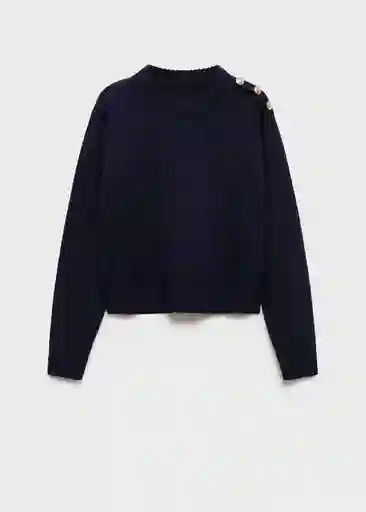 Saco Jersey Cabo Navy Talla S Mujer Mango