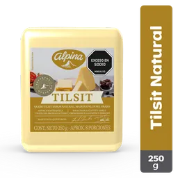 Queso Tilsit Alpina Natural Cuña 250 g