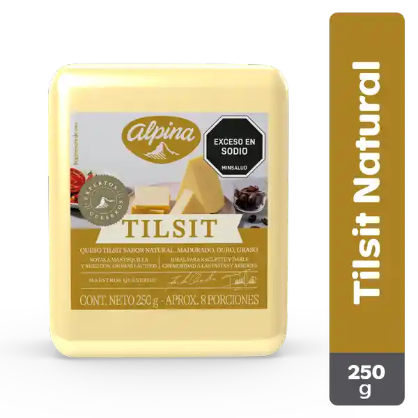 Queso Tilsit Alpina Natural Cuña 250 g