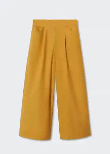 Pantalón Trona-H Mostaza Talla S Mujer Mango