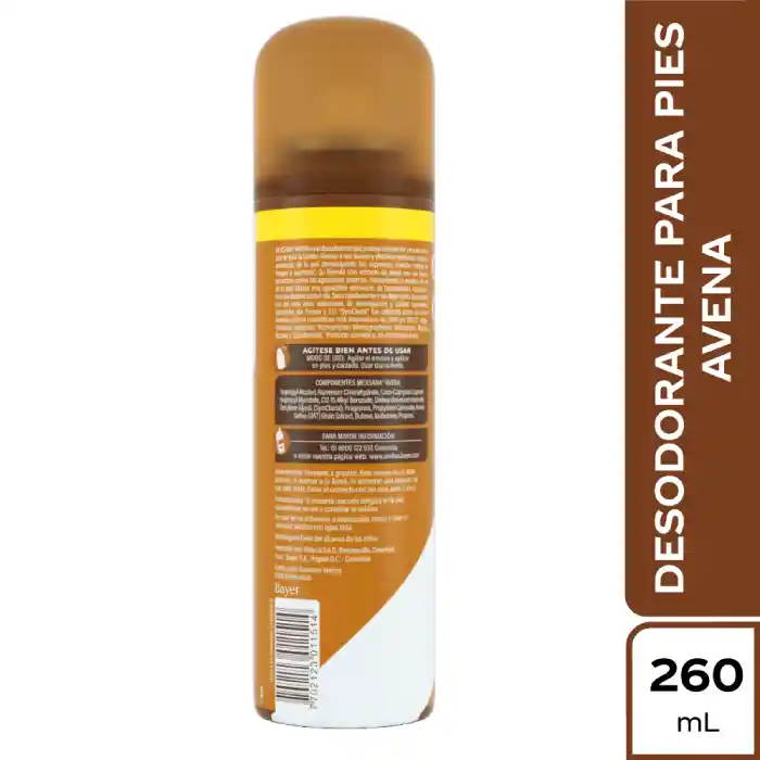 Mexsana Spray Avena Cuidado de Pies Und x 260 ml