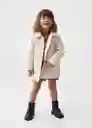 Abrigo Ennis Crudo Talla 71 Niña Mango