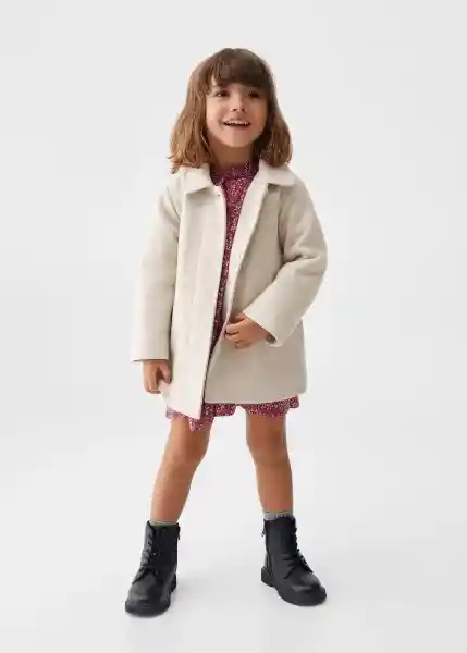 Abrigo Ennis Crudo Talla 71 Niña Mango