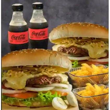 Dos Hamburguesa Sencilla en Combo