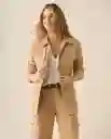 Chaqueta Beige Latte Medio Talla M 623G003 Esprit