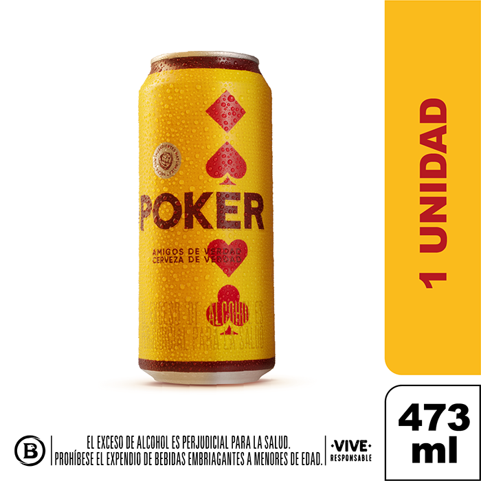 Cerveza Poker Lata 473ml