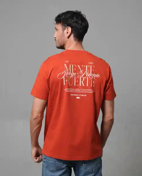Camiseta Hombre Naranja Talla S 103G007_NAR181355 Rifle