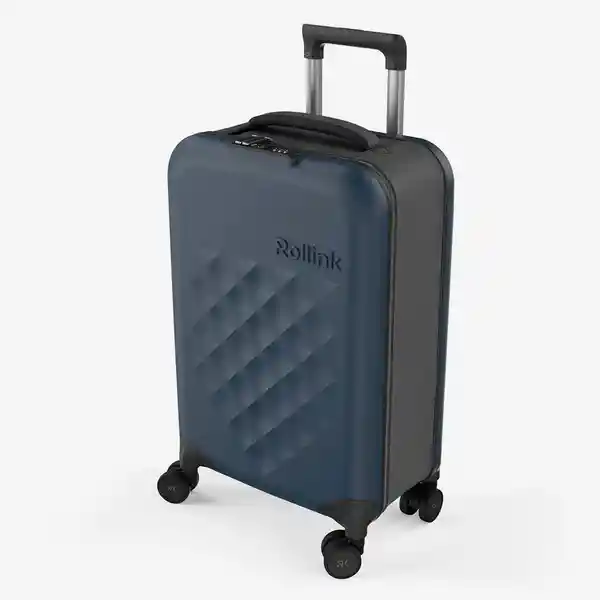 Rollink Maleta Carry on Flex Azul Pequeño 360
