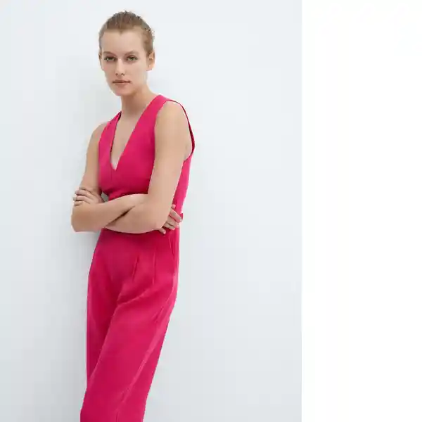 Vestido Mono Nan Fucsia Talla 18 Mujer Mango