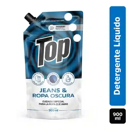 Top Detergente Líquido Jeans & Ropa Oscura 900 mL